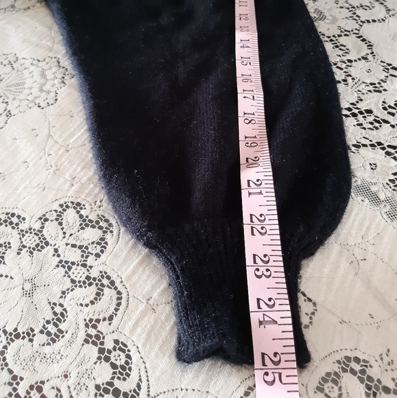 Vintage Ms. Sheryl Black Cut Out Neckline Size S - Picture 8 of 8